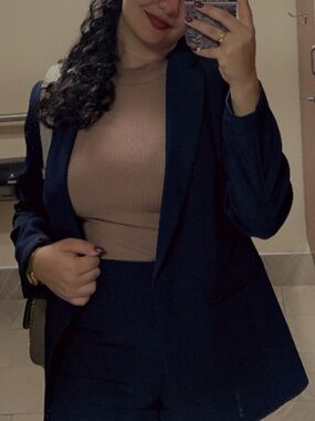 Womens Navy Tailored suit - Classic Professional Jacket